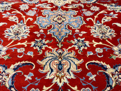 Antique Hand-Knotted Persian Isfahan Rug - Signed Zolfaghari - 8’10”x12’4”