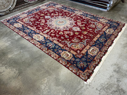 Hand-Knotted 70 Raj Persian Tabriz Rugs - Signed Gharabaghi - 9’10”x13’2”