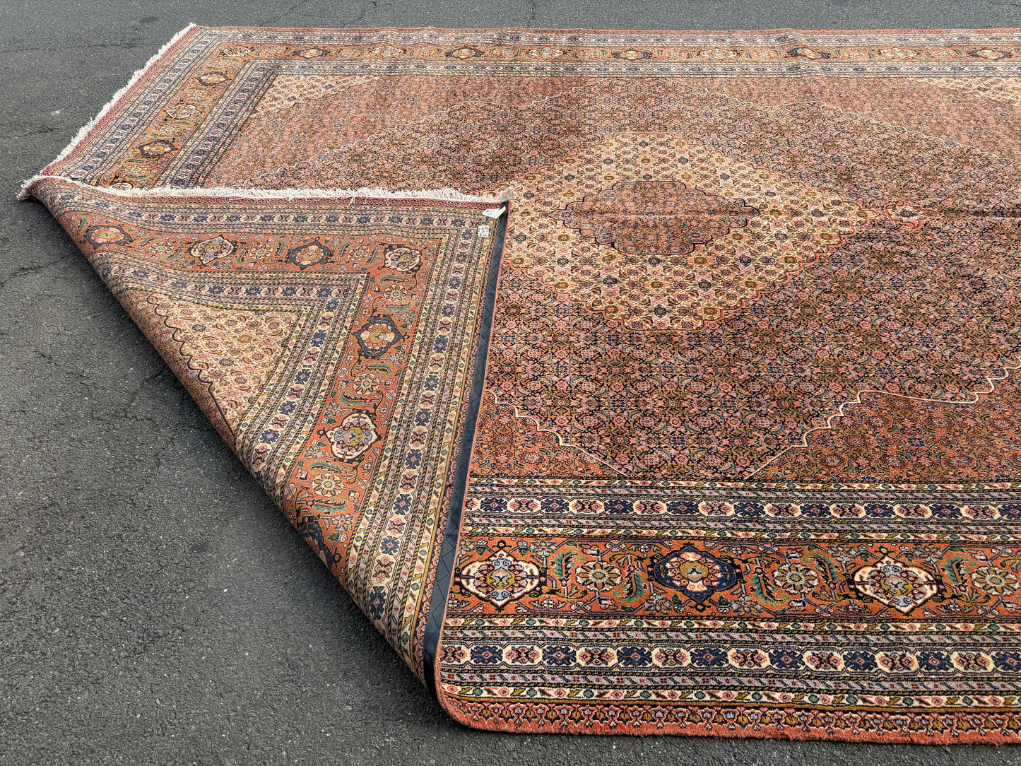 11’9”x15’9” Hand-Knotted Fine Wool Persian Sarab Area Rug