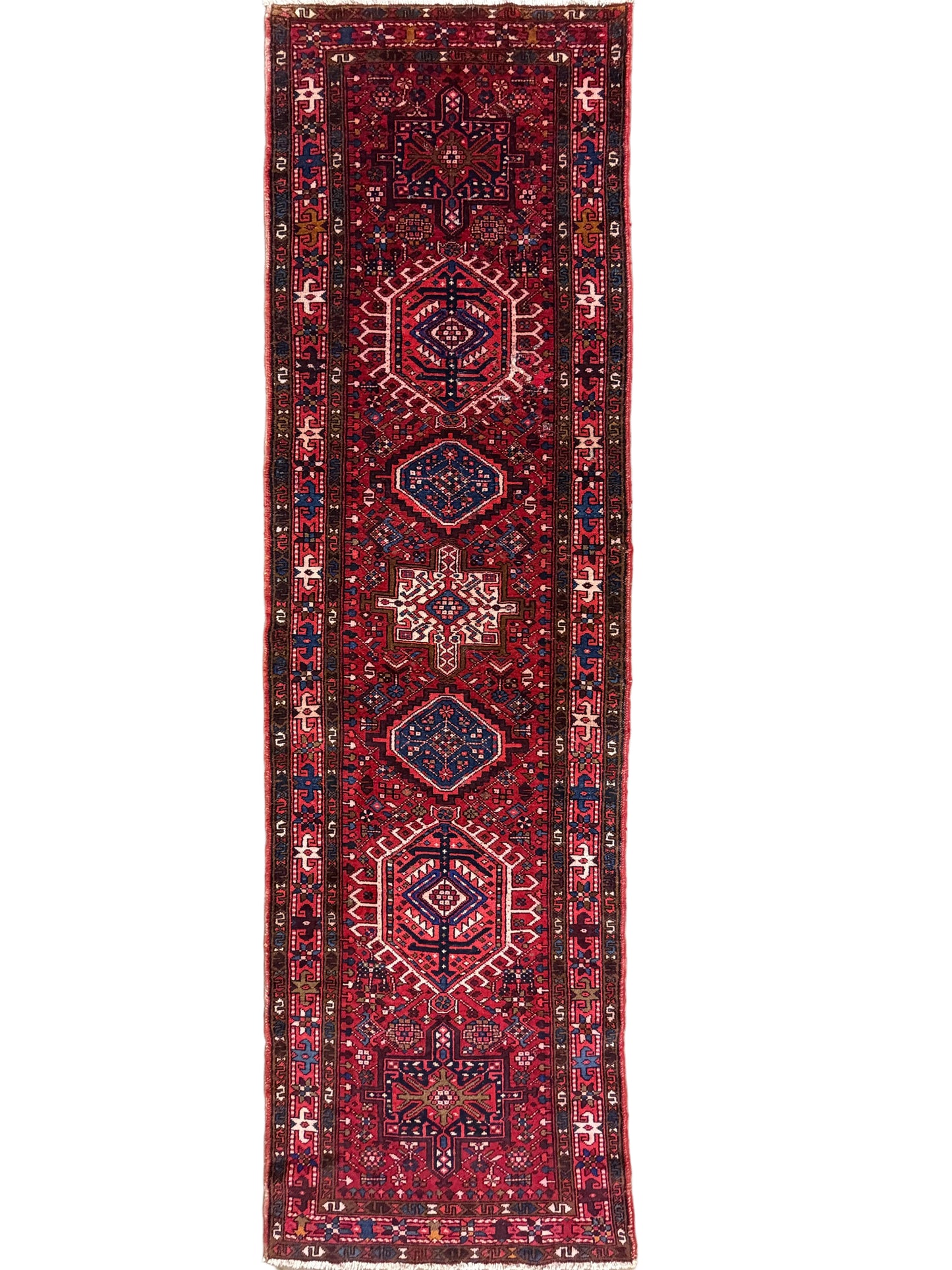 Hand-Knotted Karaja Runner - 3’4”x11’7”