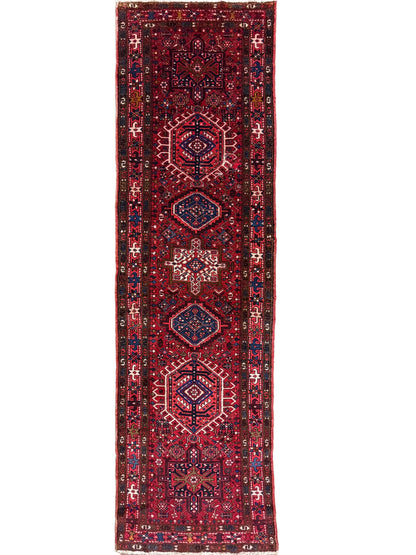 Hand-Knotted Karaja Runner - 3’4”x11’7”