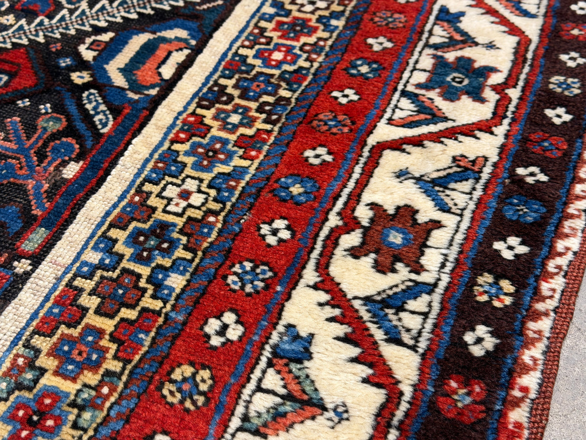 Antique Hand-Knotted Russian Kazak Rug - 4’3”x9’4”