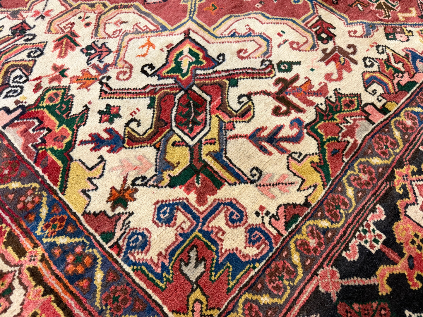 Hand-Knotted Persian Heriz Rug - 8’3”x10’6”