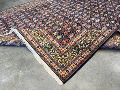 7’10”x11’7” Hand-Knotted Wool Persian Malayer Paisley Area Rug