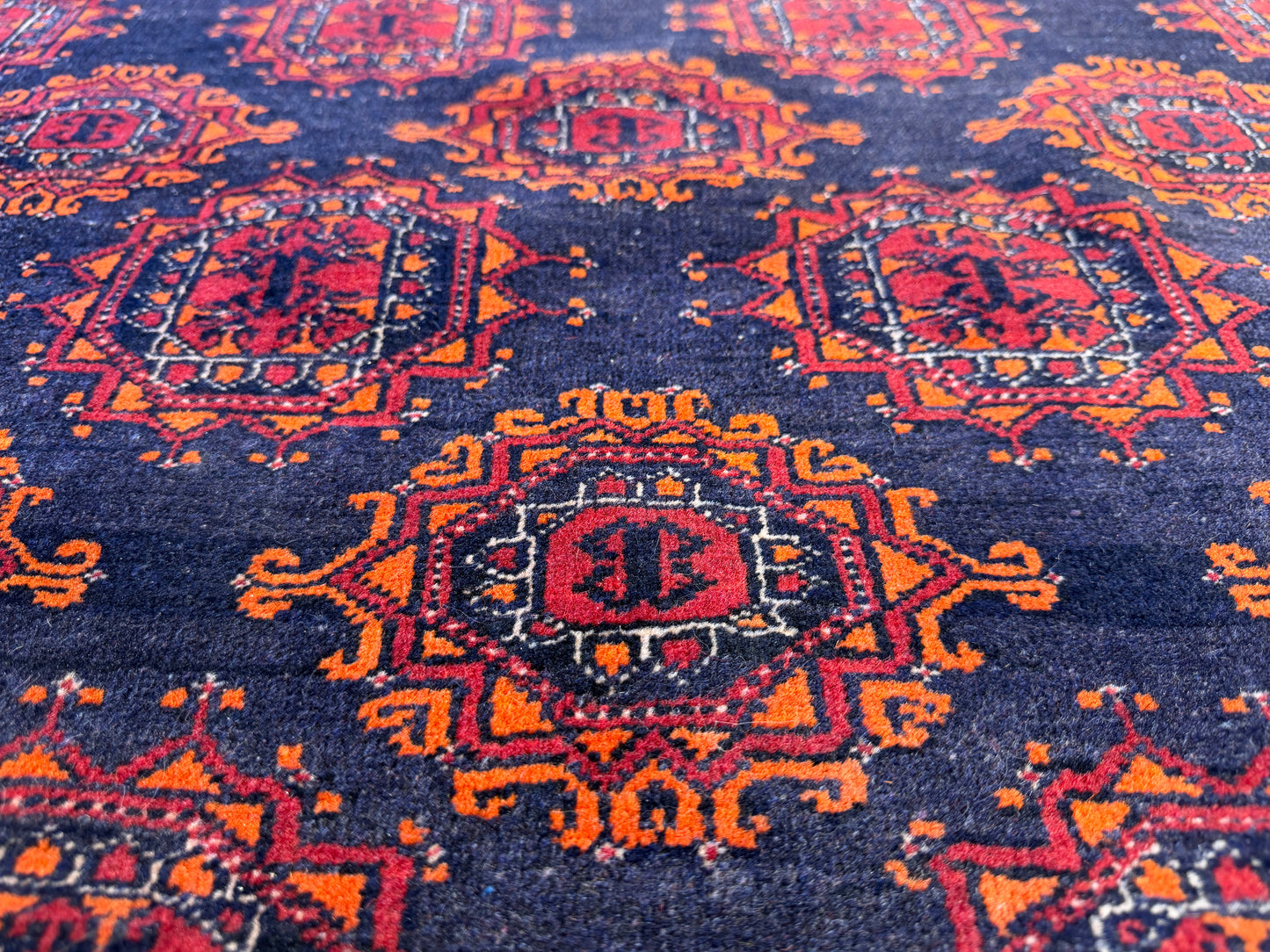 6’5”x9’10” Hand-Knotted Wool Bokhara Oriental Area Rug