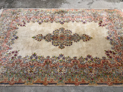 Hand-Knotted Persian Kerman Rug - 4’x6’7”
