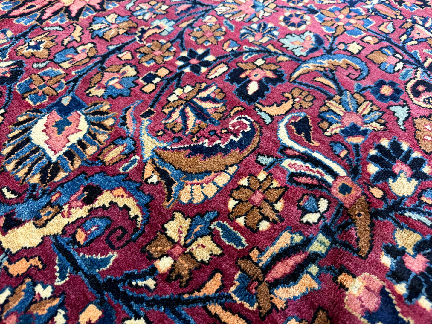 Hand-Knotted Persian Mashad Rug - 11’6”x17’7”