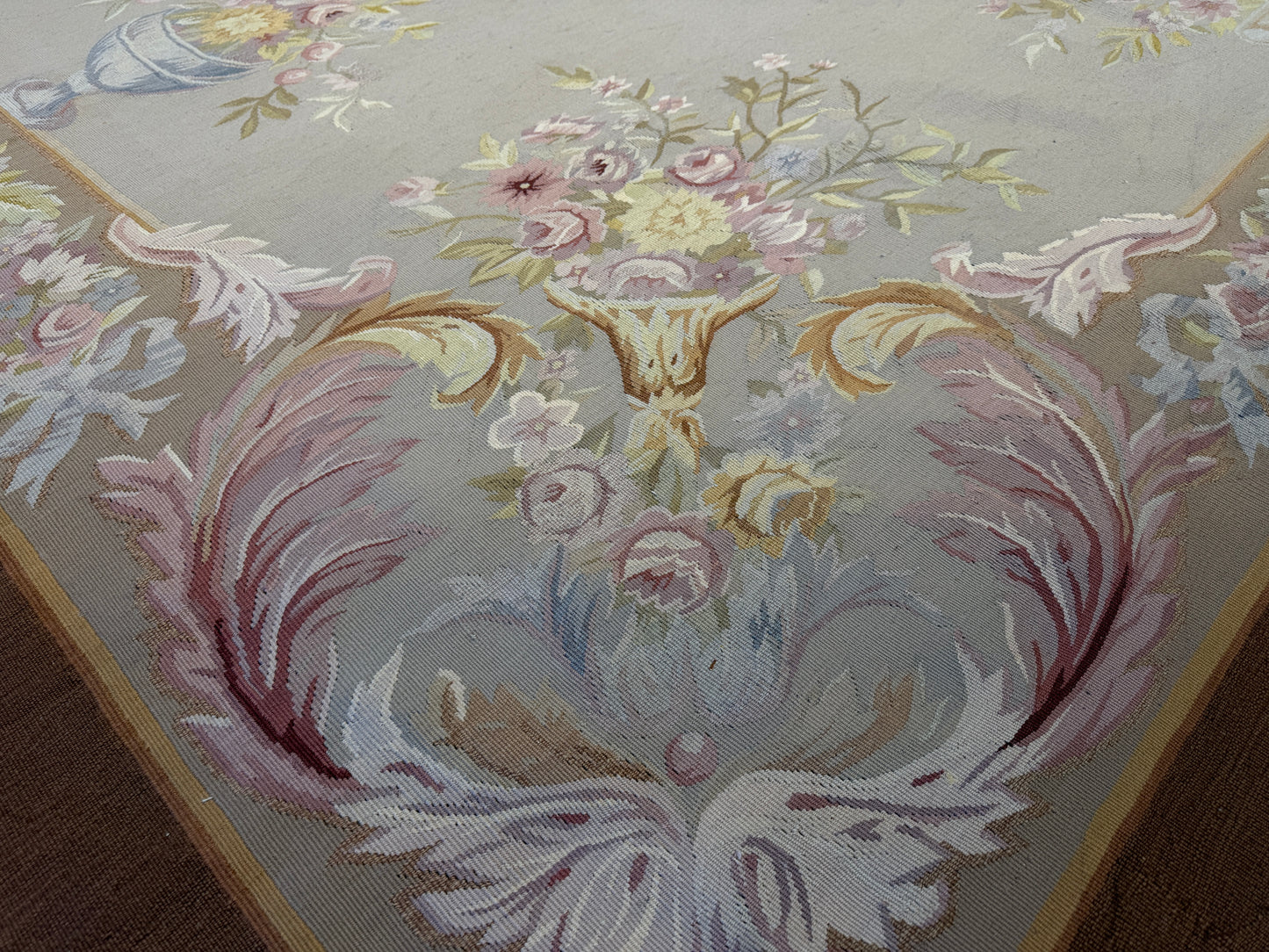 Antique Flatweave Aubusson Rug - 8’x10’