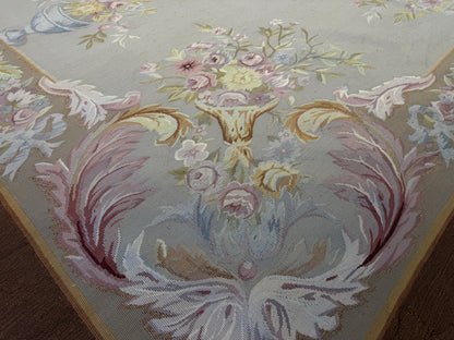 Antique Flatweave Aubusson Rug - 8’x10’