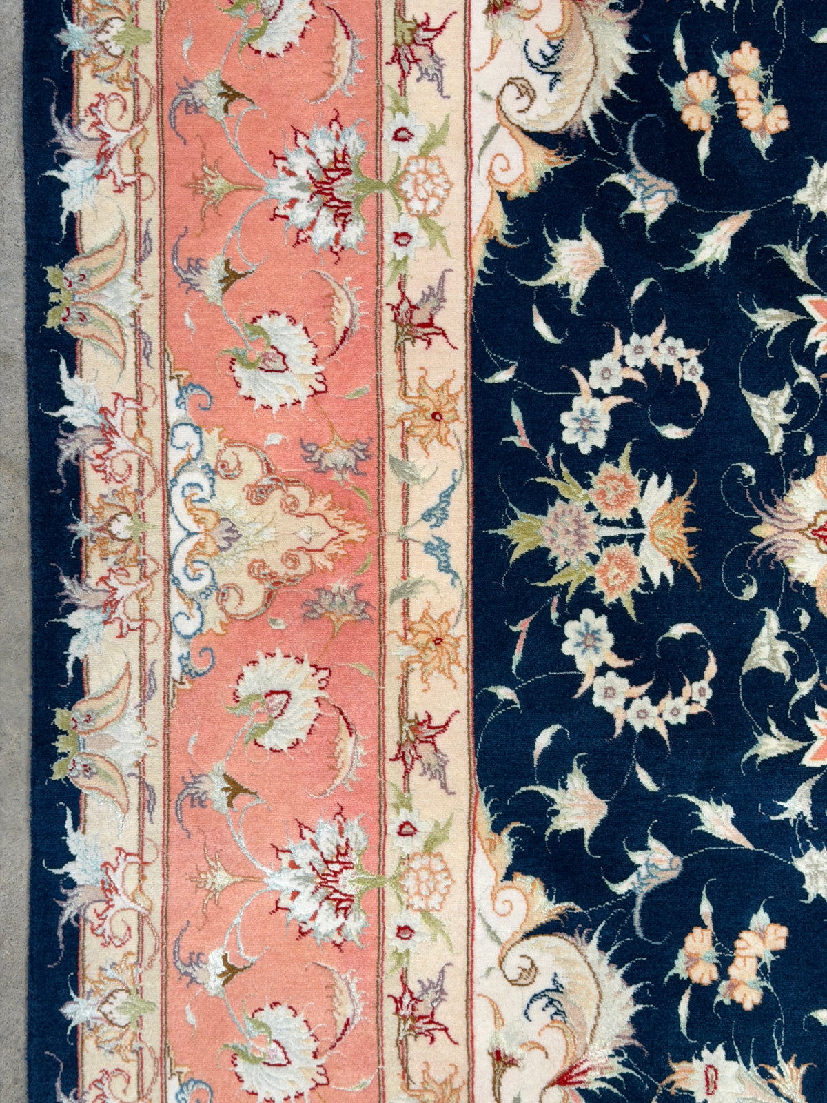 Hand-Knotted 70 Raj Persian Tabriz Rug - Signed Dolatkhah - 6’6”x10’3”