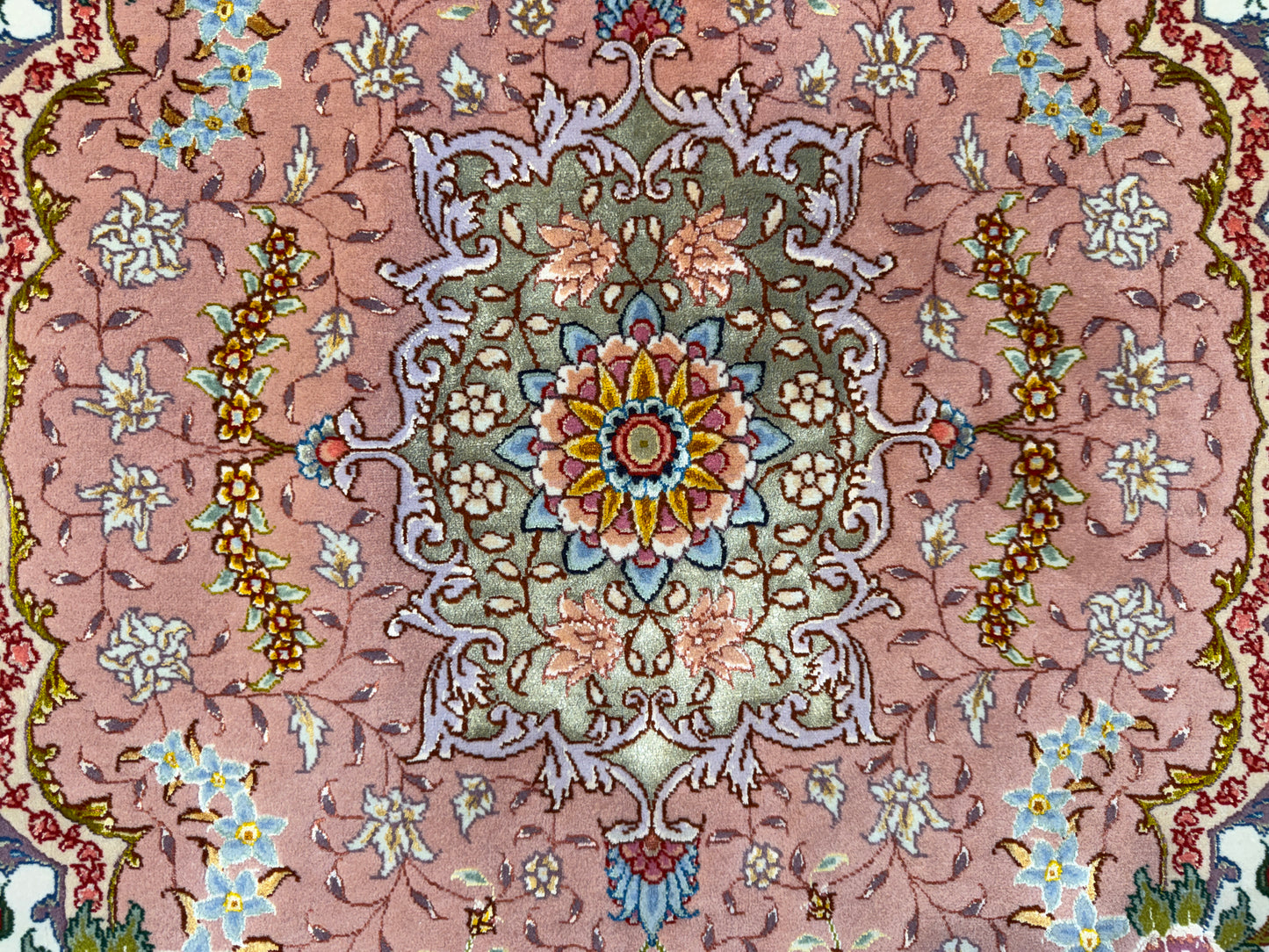 Hand-Knotted 80 Raj Persian Tabriz Rug - Signed Benam - 9’8”x13’8”