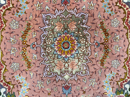 Hand-Knotted 80 Raj Persian Tabriz Rug - Signed Benam - 9’8”x13’8”