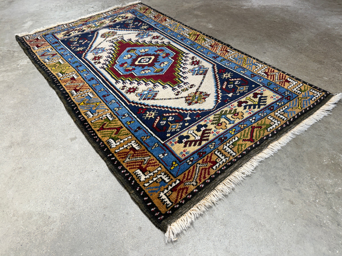 Hand-Knotted Balouchi Rug - 2’2”x3’7”