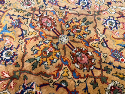 Hand-Knotted Persian Kashan Rug - 9’9”x14’5”