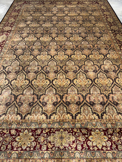 9’7”x13’11” Hand-Knotted Wool PakPersian Area Rug