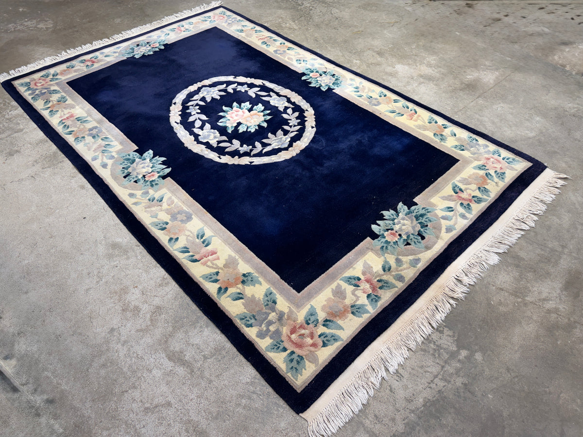Hand-Knotted Art Deco Rug - 5’3”x8’5”