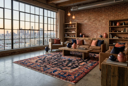 Hand-Knotted Persian Nahavand Rug - 5’x7’10”