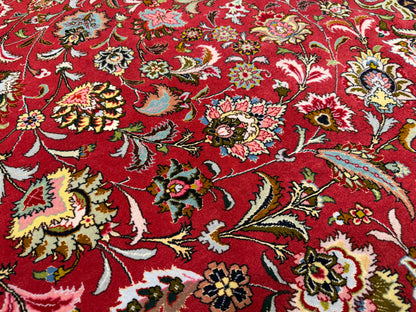 11’6”x16’3” Hand-Knotted Very Fine Wool Persian Tabriz Area Rug 60 Raj