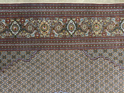 10’x13’2” Very Fine Hand-Knotted Persian Tabriz Mahi Area Rug