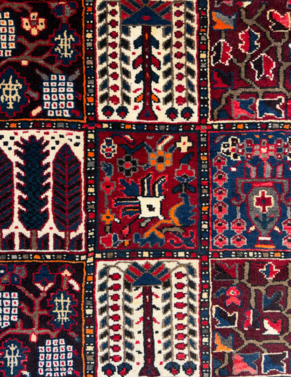 9’5”x11’9” Hand-Knotted Persian Bakhtiari Four Season Area Rug