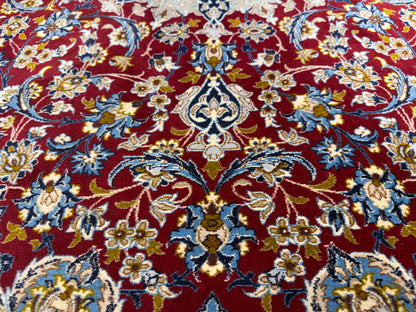 Hand-Knotted Persian Isfahan Rug - 3’7”x5’8”