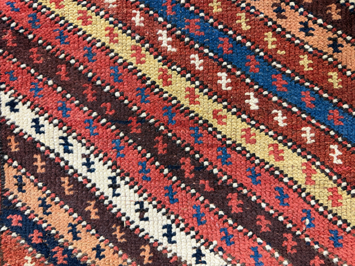 Hand-Knotted Antique Kurdish Runner - 3’1”x12’11”