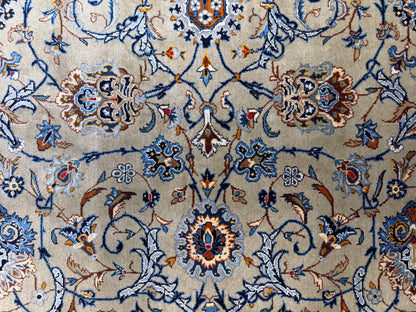 Hand-Knotted Persian Kashan Rug - 9’9”x13’8”