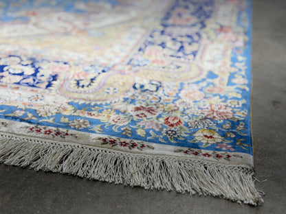 Hand-Knotted 100% Silk SinoPersian Rug - 6'x9'