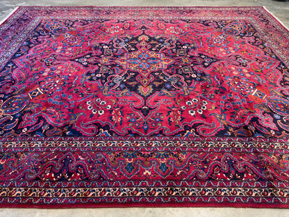 Hand-Knotted Persian Tabriz Rug - Signed - 10’x12’8”
