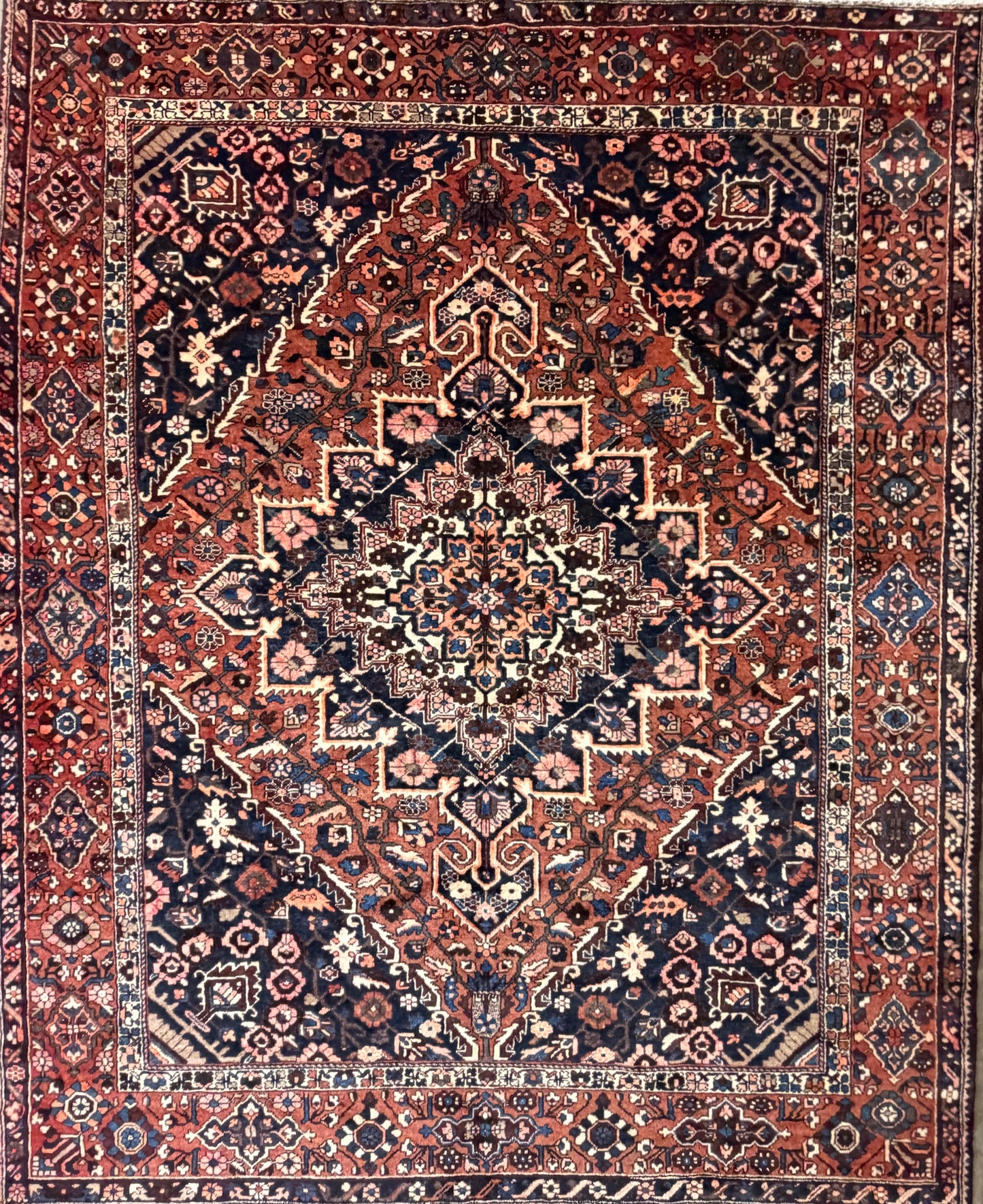 Hand-Knotted Persian Bakhtiari Rug - 10’3”x12’6”