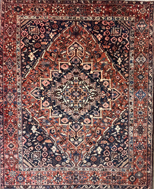 Hand-Knotted Persian Bakhtiari Rug - 10’3”x12’4”