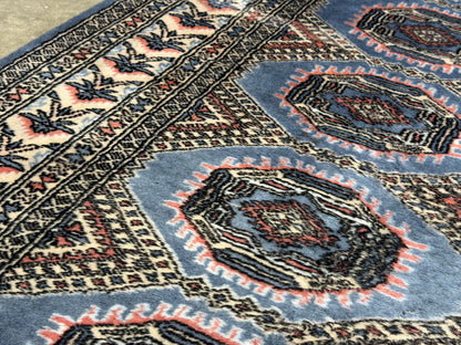 Hand-Knotted Bokhara Rug - 5'3"x7'7"