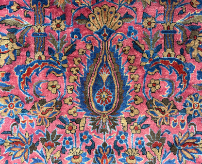 10’4”x16’4” Antique Hand-Knotted Fine Manchester Wool Persian Kashan Area Rug