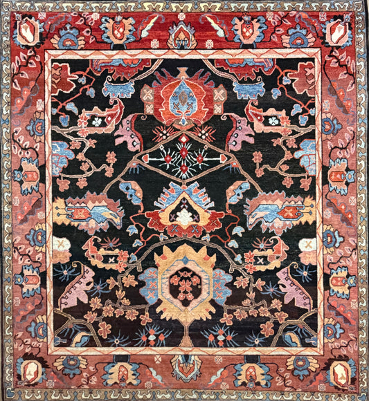 Hand-knotted Oushak Rug - 11’x12’