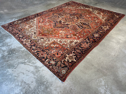 Hand-Knotted Persian Heriz Rug - 8’3”x11’2”