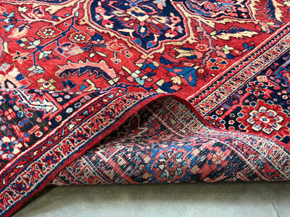 Hand-Knotted Persian Heriz Rug - 9’6”x12’9”