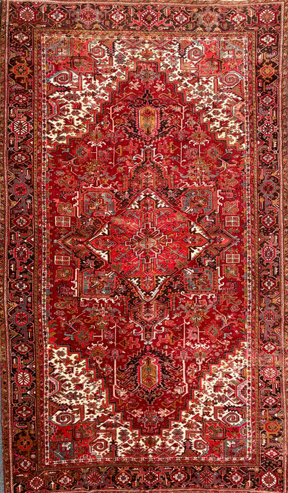 Hand-Knotted Persian Heriz Rug - 11’4”x18’10”