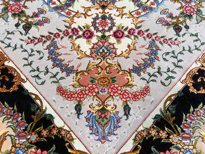 Hand-Knotted 80 Raj Persian Tabriz Rug - Signed Benam - 9’8”x13’8”