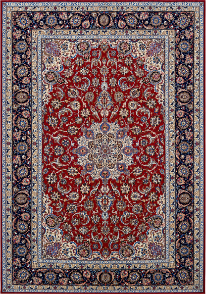 Hand-Knotted Persian Isfahan Rug - 6’9”x10’3”