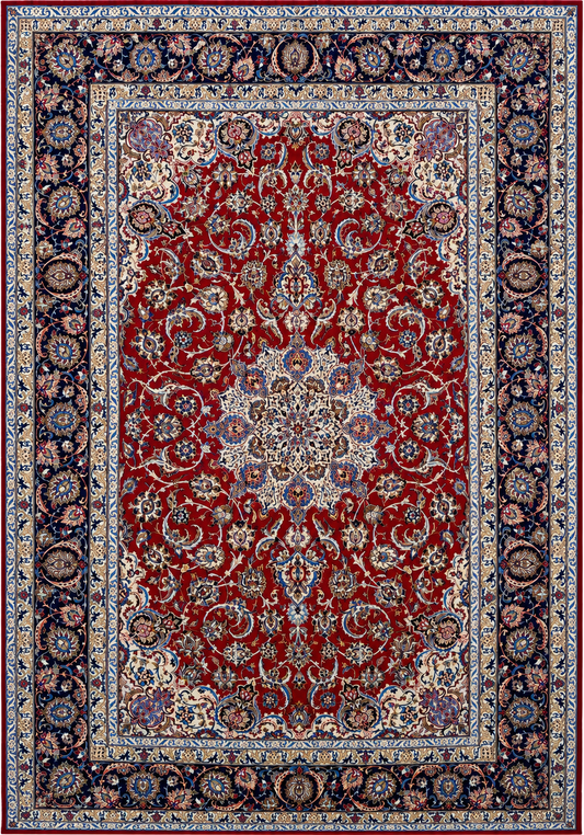 Hand-Knotted Persian Isfahan Rug - 6’9”x10’3”