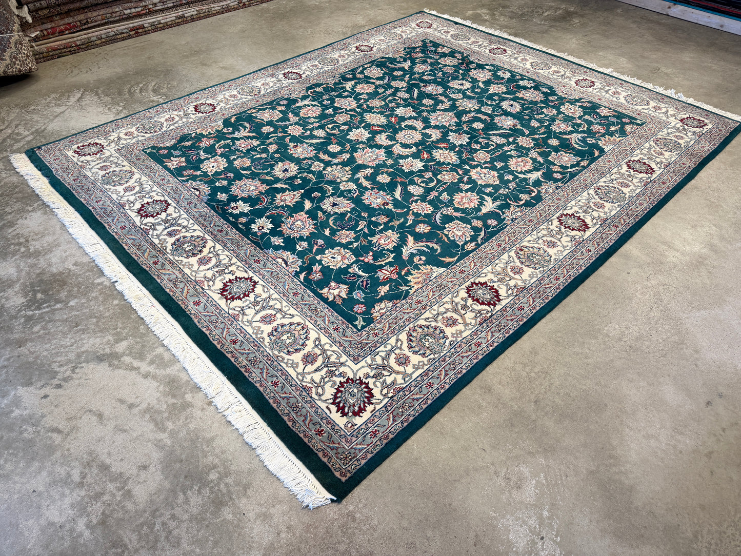 8’x10’ Hand-Knotted IndoKashan Oriental Area rug