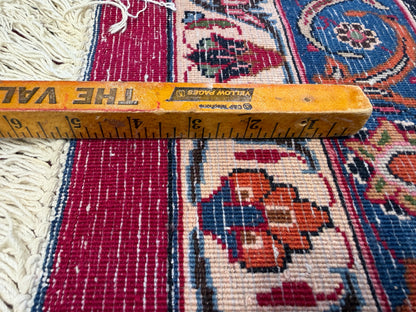 11’6”x16’5” Hand-Knotted Very Fine Wool Persian Mashad Signed Area Rug Handmade