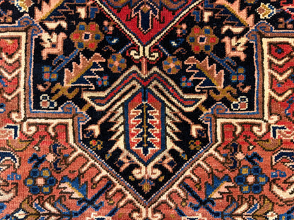 10’1”x14’ Hand-Knotted Persian Heriz Area Rug