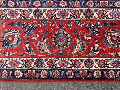 Antique Hand-Knotted Persian Isfahan Rug - 11’2”x18’
