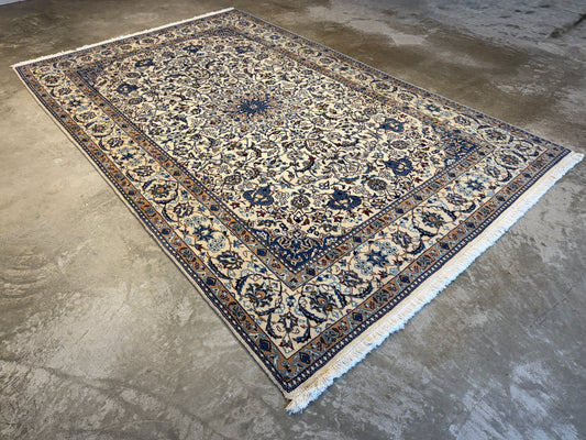 Hand-Knotted 9 La Persian Nain Rug - 6’7”x10’5”
