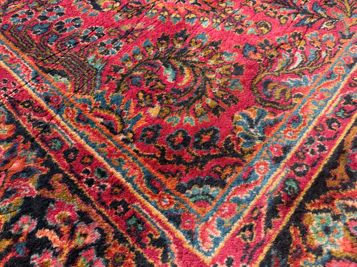 Hand-Knotted Persian Karastan Sarouk Rug - 9’x18’