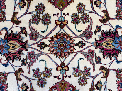 9’5”x12’6” Very Fine Hand-Knotted Persian Mashad 70 Raj Area Rug
