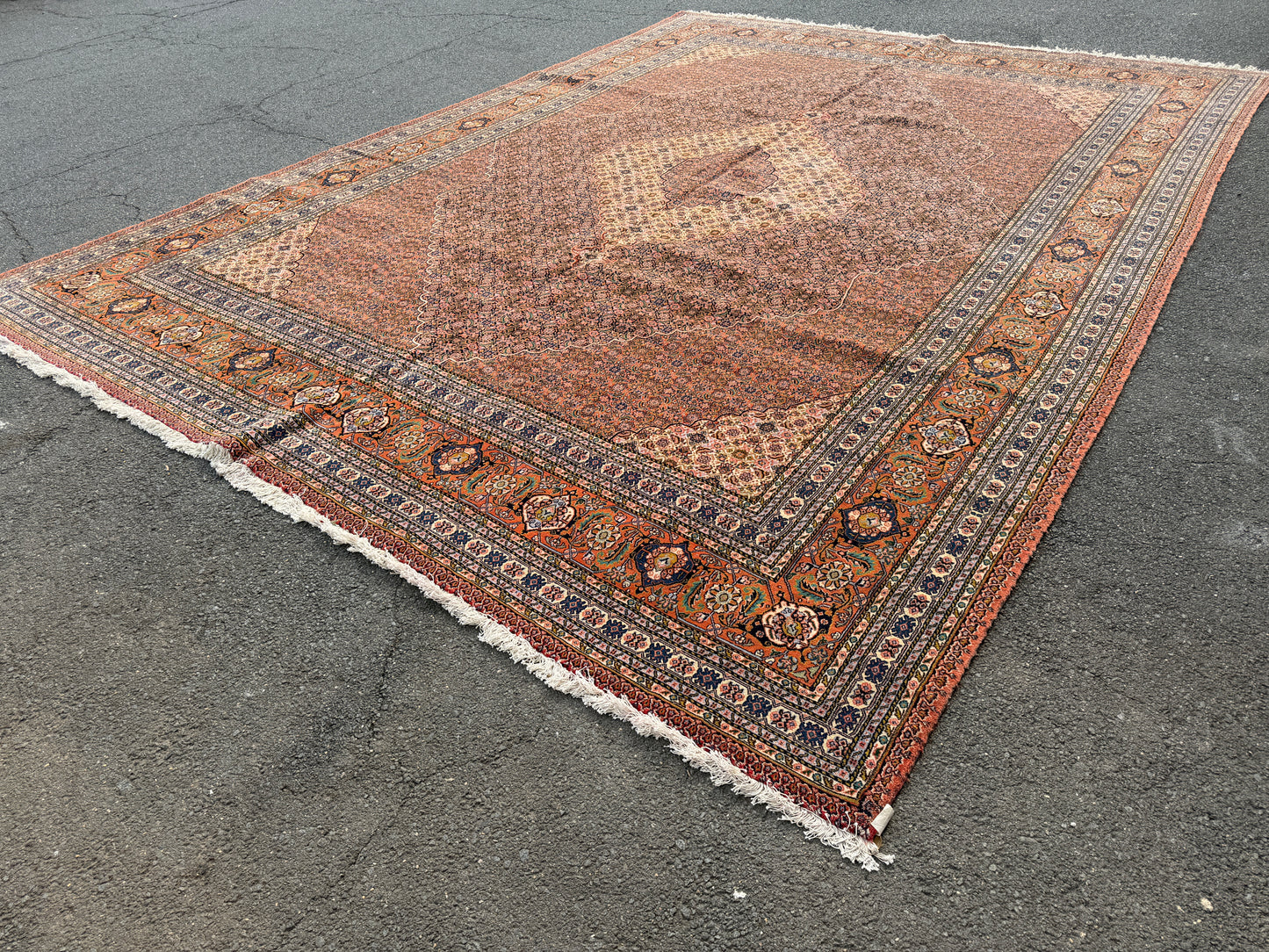 11’9”x15’9” Hand-Knotted Fine Wool Persian Sarab Area Rug