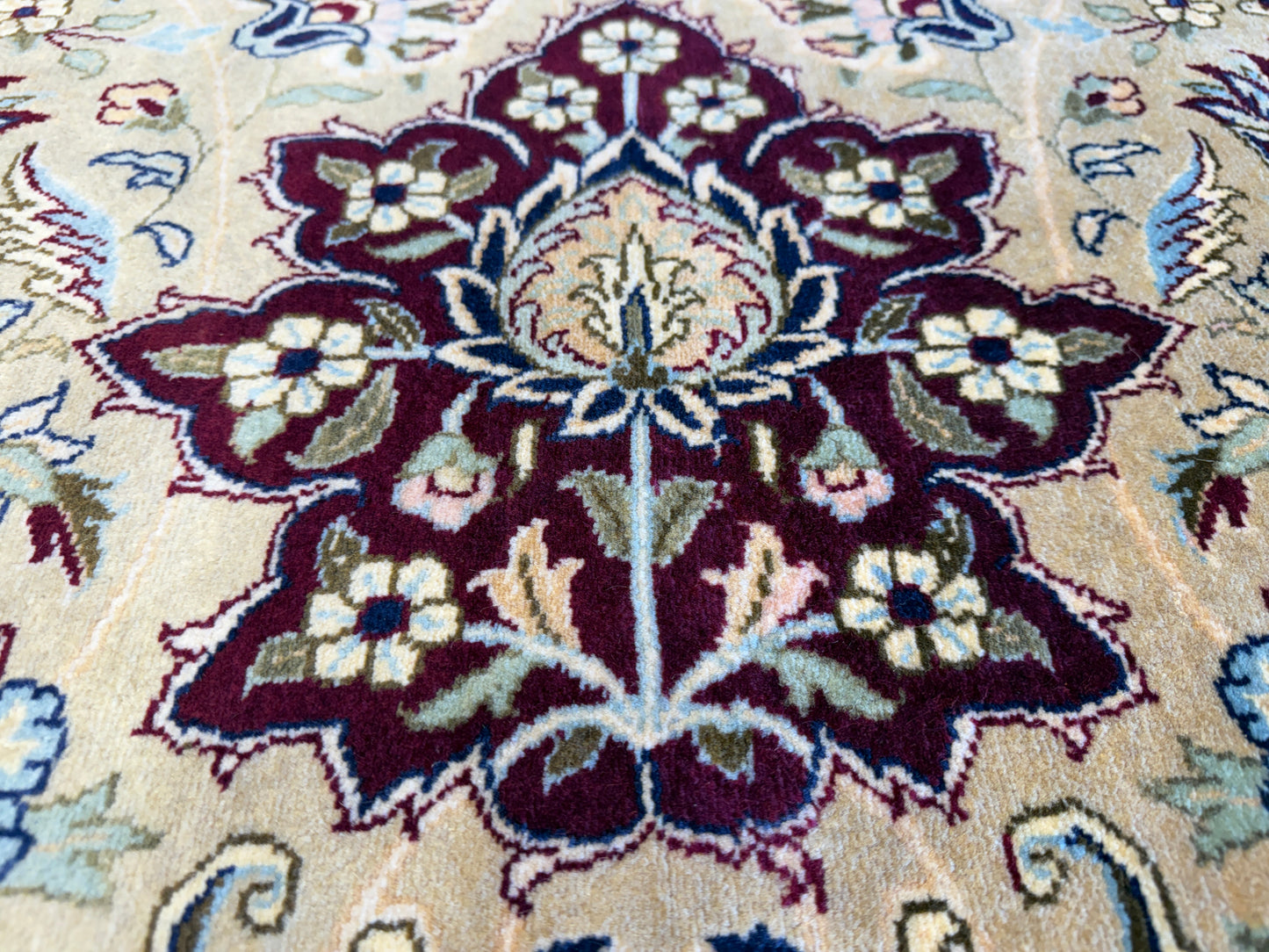 8’x10’5” Hand-Knotted Wool PakPersian Area Rug