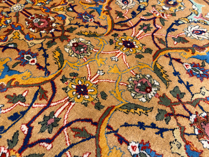 Hand-Knotted Persian Kashan Rug - 9’9”x14’5”